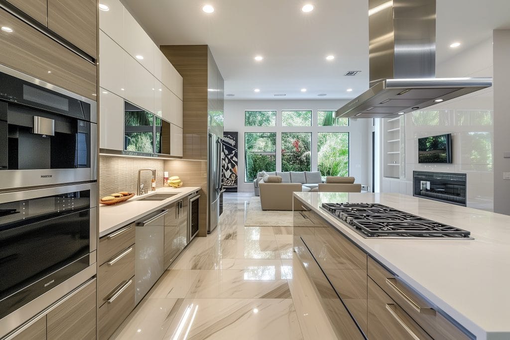 Modern smart kitchen design with high tech appliances by Decorilla 1024x683